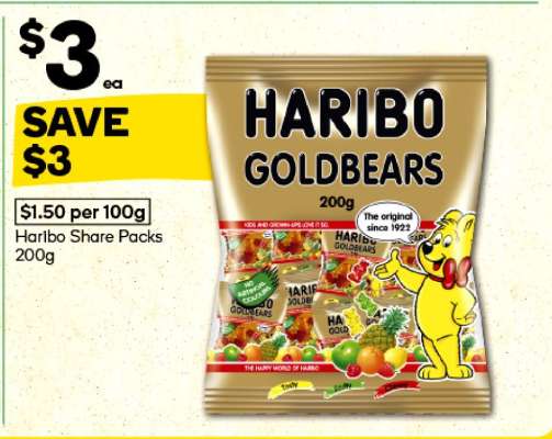 Haribo Share Packs 200g