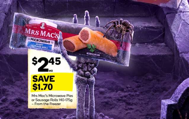Mrs Mac's Microwave Pies or Sausage Rolls 140-175g