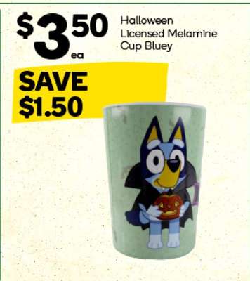 Halloween Licensed Melamine Cup Bluey
