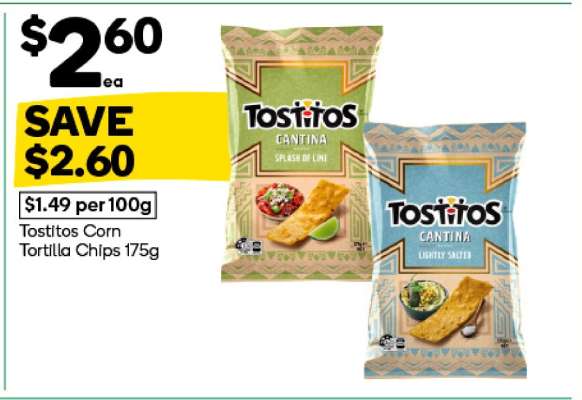 Tostitos Corn Tortilla Chips 175g