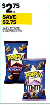 Poppin Popcorn 110g