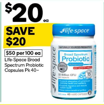 Life-Space Broad Spectrum Probiotic Capsules Pk 40