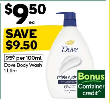 Dove Body Wash 1 Litre