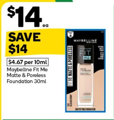 Maybelline Fit Me Matte + Poreless Foundation 30mL