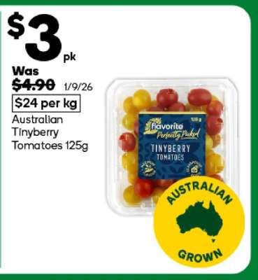 Australian Tinyberry Tomatoes 125g