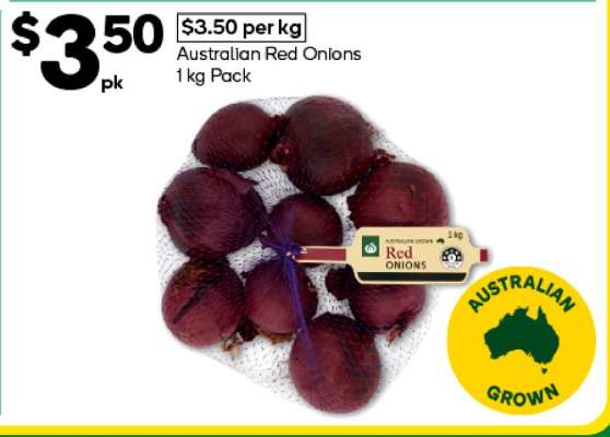Australian Red Onions
