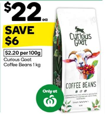 Curious Goat Coffee Beans 1 kg