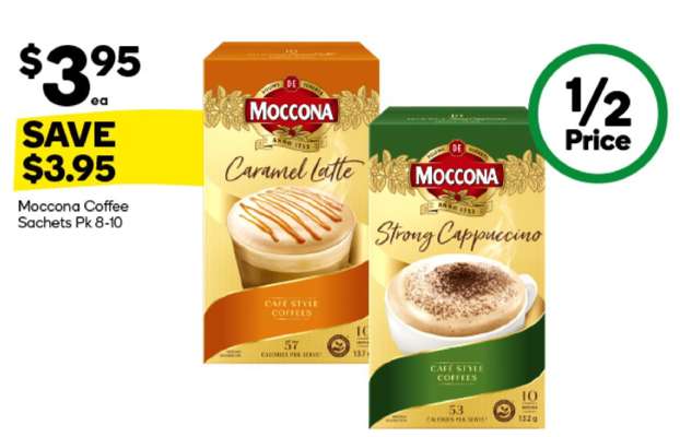 Moccona Coffee Sachets Pk 8-10