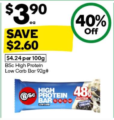 BSc High Protein Low Carb Bar 92g