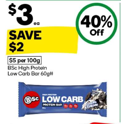 BSc High Protein Low Carb Bar 60g#