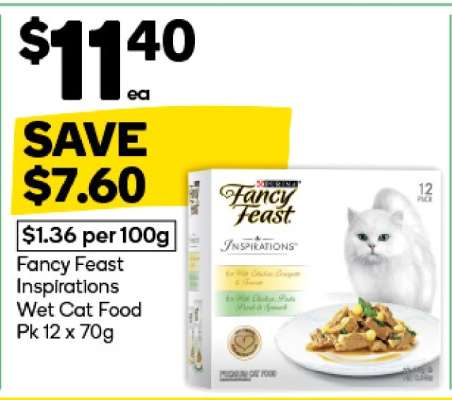 Fancy Feast Inspirations Wet Cat Food Pk 12 x 70g