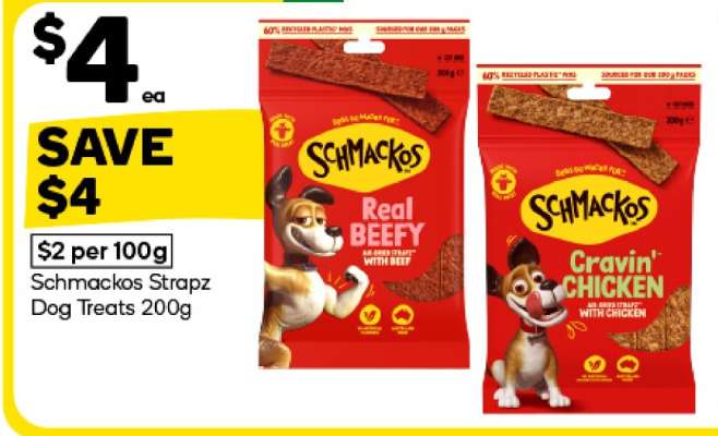 Schmackos Strapz Dog Treats 200g