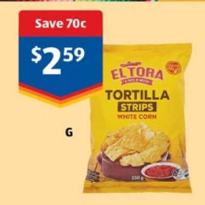 Eltora Tortilla Strips White Corn