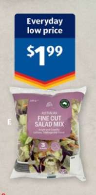 Australian Fine Cut Salad Mix
