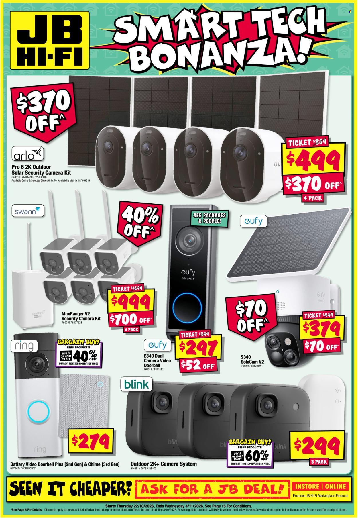 JB Hi-Fi catalogue - 22.10.2026 - 4.11.2026. Page 1