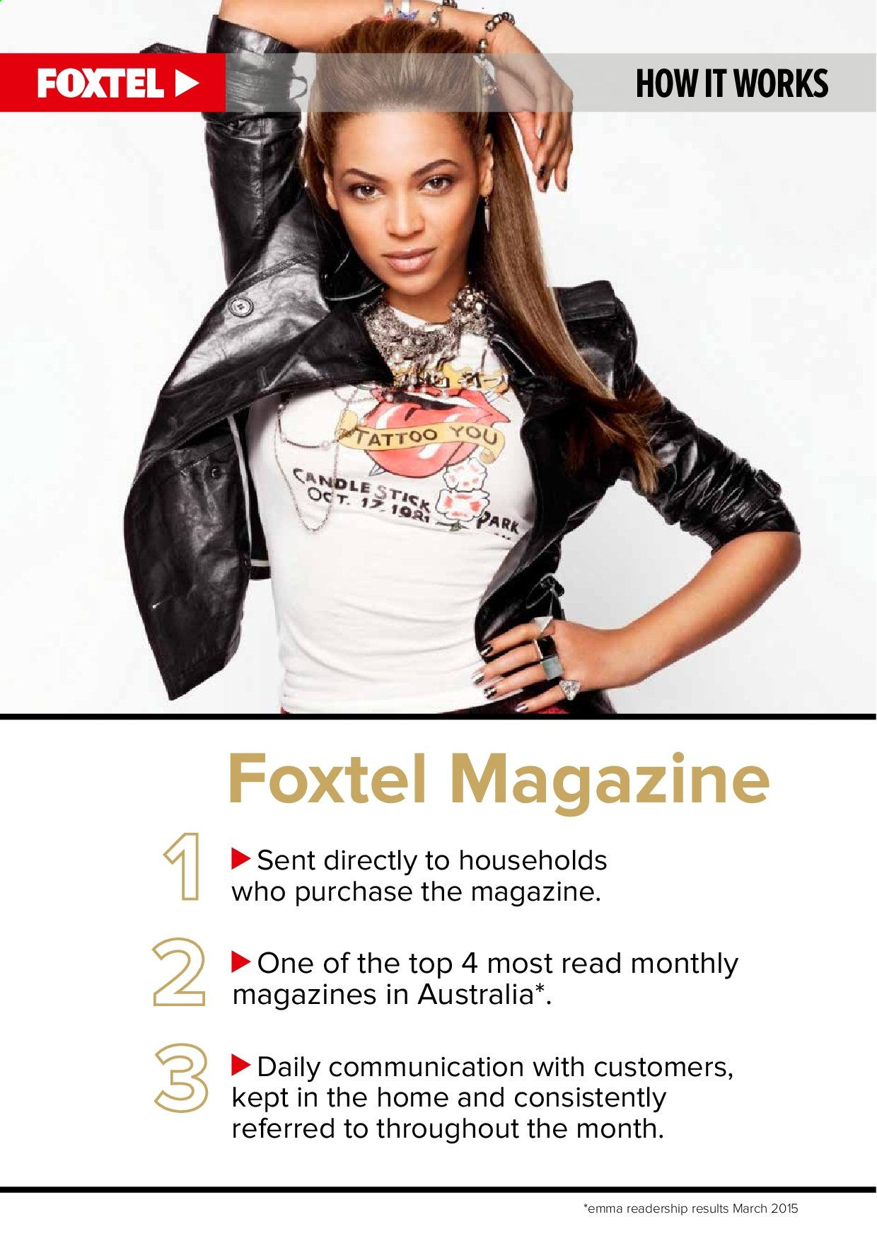 Foxtel catalogue.